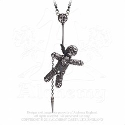 Alchemy Gothic P769 Voodoo Doll pewter pendant necklace