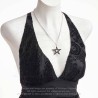 Alchemy Gothic P775 Black Star pendant necklace