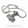 Alchemy Gothic P338 Bindrune Hammer pendant necklace