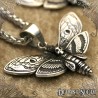 Stainless Steel Small Death Moth Necklace