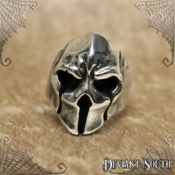 Stainless Steel Menacing Mask Skull Ring