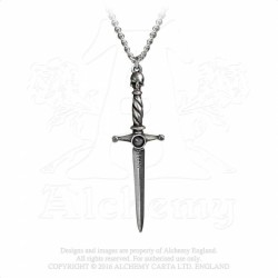 Alchemy Gothic P780 Hand Of Macbeth pewter pendant necklace