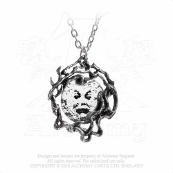 Alchemy Gothic P782 M'era Luna Melies Moon pendant necklace