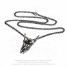 Heavy Metal skeleton hand sign necklace -- Alchemy P797 Maloik