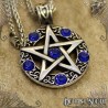 Stainless Steel Pentacle Necklace - Blue