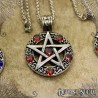 Stainless Steel Pentacle Necklace - Orange