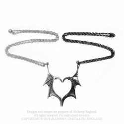 Alchemy Gothic P851 Darkling Heart (set of 2) -- Friendship Pendants