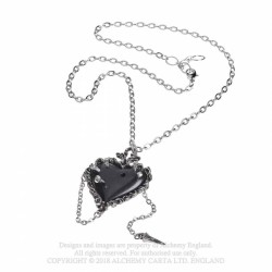 Alchemy Gothic P855 Witch Heart necklace