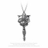Alchemy Gothic P889 Sacred Cat Vanitas necklace