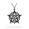 Alchemy Gothic P906 Baphomet -- black pentacle goat-head