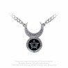 Alchemy Gothic P911 Sin-Horned -- pentagram black disc crescent moon