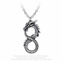 Alchemy Gothic P916 Infinity Dragon necklace