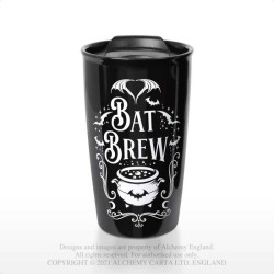 Alchemy Gothic MRDWM6 Bat Brew: Double Walled Mug