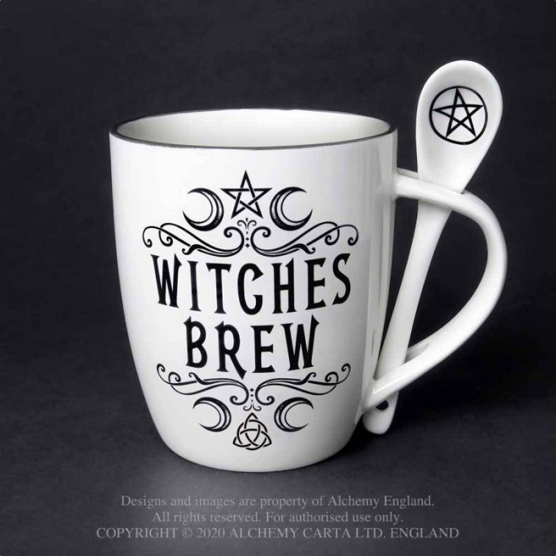 Alchemy Gothic ALMUG16 Witches Brew: Mug and Spoon Set