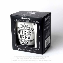 Alchemy Gothic ALMUG16 Witches Brew: Mug and Spoon Set