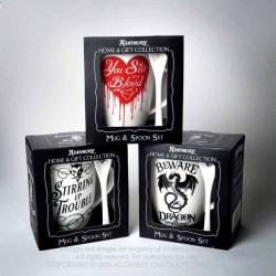 Alchemy Gothic ALMUG17 Stirring up Trouble: Mug and Spoon Set