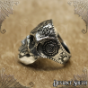 Stainless Steel Skull Mandala Mask Ring