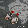 Deviant South Cabochon Earrings (pair) - Vampire Lady