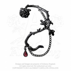 Alchemy Gothic E276 Rose of Passion Ear-wrap (left)