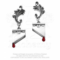 Alchemy Gothic E310 Marie Antoinette Dropper Earrings (pair)