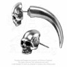 Alchemy Gothic E320 Tomb Skull Horn Faux Stretcher (single)