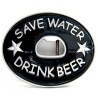 Save Water Drink Beer - Bottle-opener Buckle (belt not included)