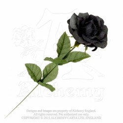 Alchemy Gothic ROSE1 Black Imitation Rose
