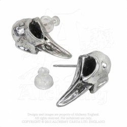 Alchemy Gothic E359 Rabeschadel Stud Earrings (pair)