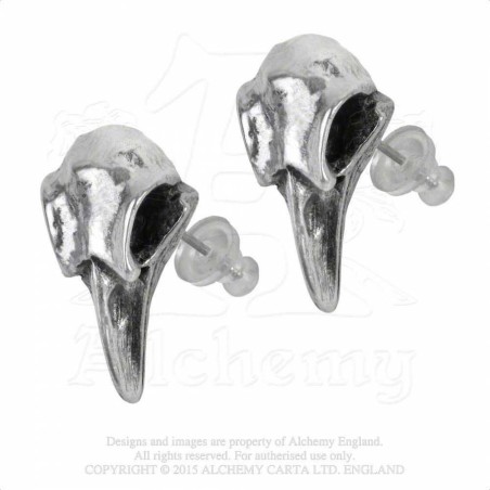 Alchemy Gothic E359 Rabeschadel Stud Earrings (pair)