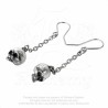 Alchemy Gothic E364 Deadskull Dropper Earrings (pair)