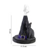 Witch Hat With Cat Incense Cone Holder (cone incense not included)