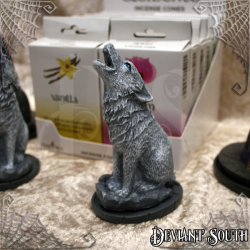 Wolf Incense Cone Holder by Lisa Parker (cone incense not included)