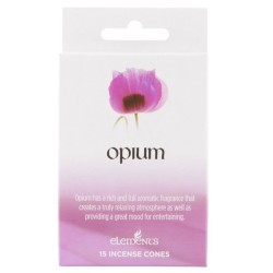 Elements Incense Cones - Opium (15 cones)