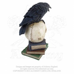 Alchemy Gothic V17 Poe's Raven resin ornament