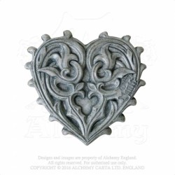 Alchemy Gothic V38 Gothic Heart Compact Mirror