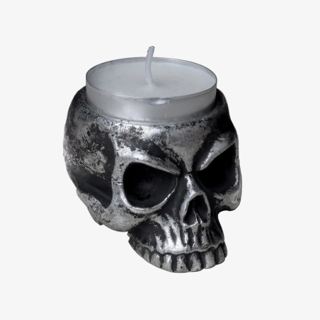 Alchemy Gothic V74 Skull Tea-Light Candle Holder