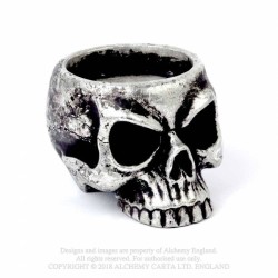 Alchemy Gothic V74 Skull Tea-Light Candle Holder