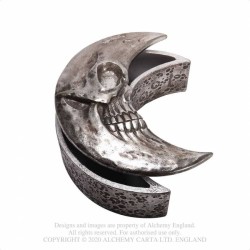 Alchemy Gothic V104S Skull Moon Box - Silver