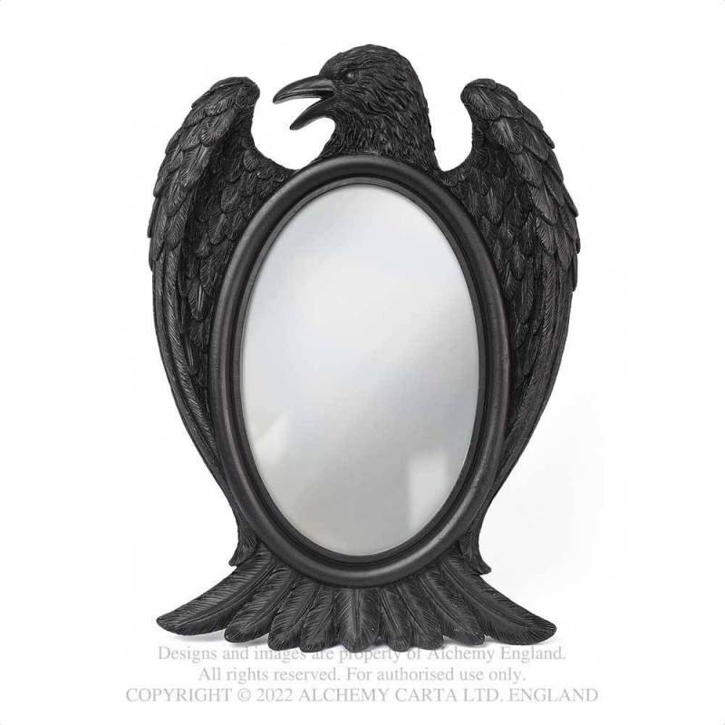 Alchemy Gothic V105 Black Raven Mirror