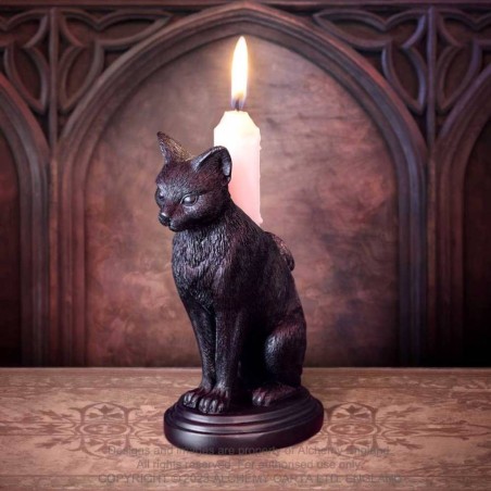 Alchemy Gothic V113 Faust's Familiar -- Cat Candlestick