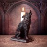 Alchemy Gothic V115 Ulula Astrontiel -- Wolf Candlestick