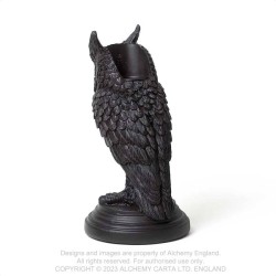 Alchemy Gothic V116 Owl of Astrontiel -- Owl Candlestick