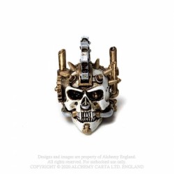 Alchemy Gothic VM8 Steamhead Skull: Miniature resin ornament