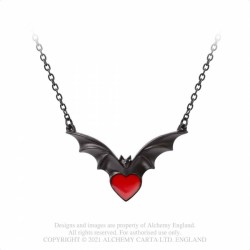 Alchemy Gothic P920 Sombre Desir -- black bat red heart