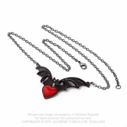 Alchemy Gothic P920 Sombre Desir -- black bat red heart