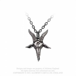 Alchemy Gothic P923 Templars Bane -- Baphomet goat head