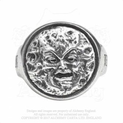 Alchemy Gothic AG-R218 M'era Luna - Man In The Moon: Ring