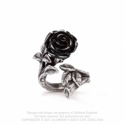 Alchemy Gothic AG-R241 Wild Black Rose ring