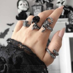 Alchemy Gothic AG-R241 Wild Black Rose ring