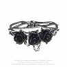 Alchemy Gothic A125 Wild Black Rose bangle